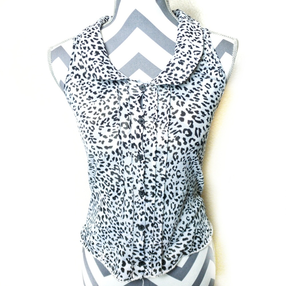 B&W Animal Print Shirt